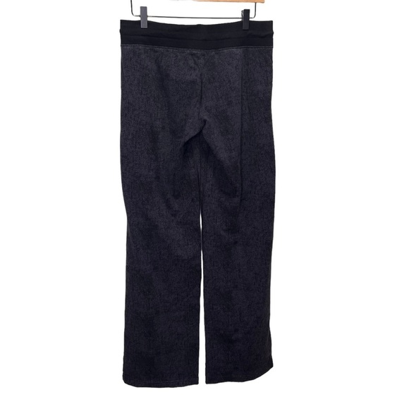 Y2K Lululemon Grey & Black Flare Yoga Pants Size Medium Tall Activewear Workout - Picture 2 of 11